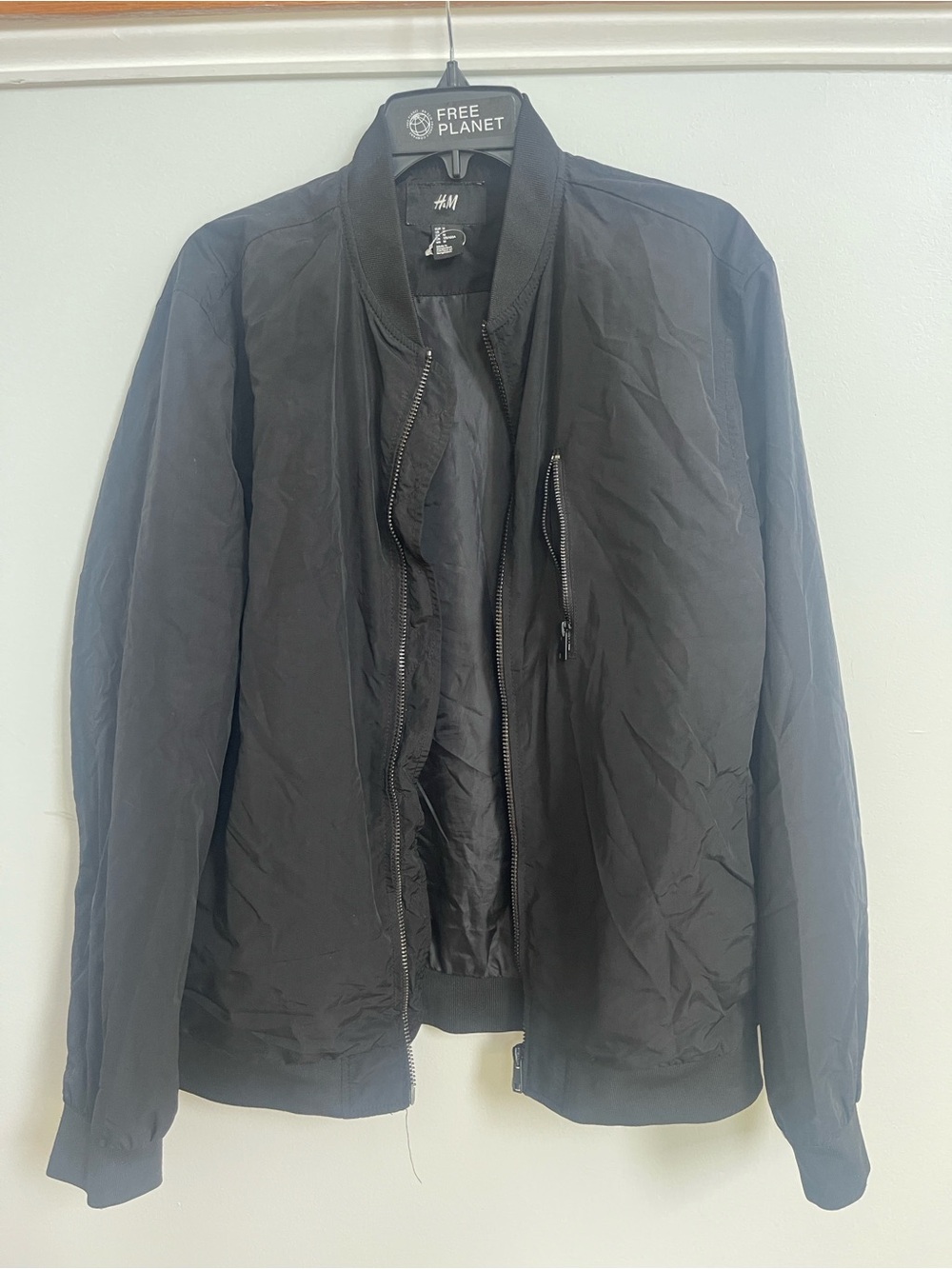 H&M Black Men's Lightweight Bomber Jacket
